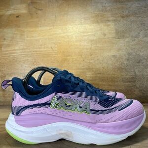 Hoka One One SkyFlow Womens Size 7.5 Running Shoes Sneakers Pink Twilight